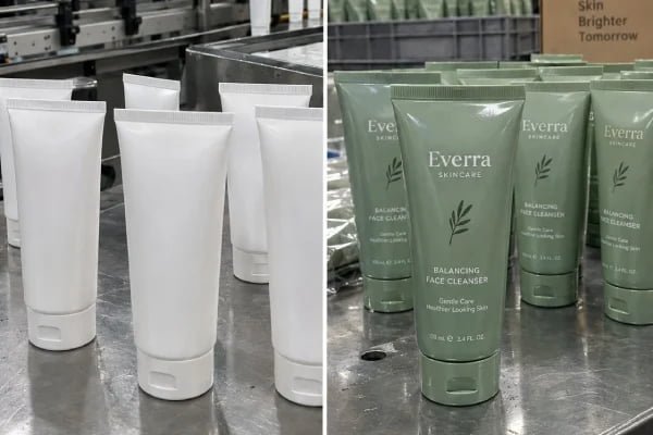 100ml custom cosmetic tube packaging for facial cleanser
